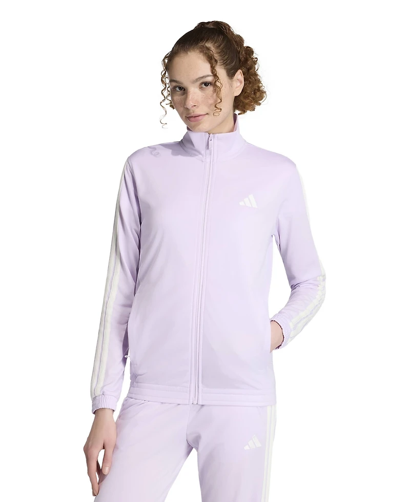 adidas Women's Tricot 3-Stripes Track Jacket