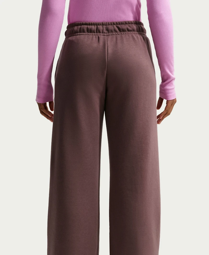 Nike Women's Sportswear Club Fleece Mid-Rise Wide-Leg Sweatpants