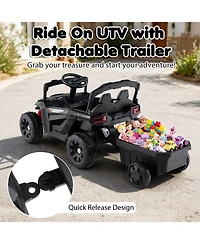Mecale 12V Battery Powered Ride On Tractor with Parent Remote