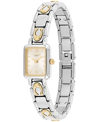 Coach Women's Mara Two Tone Stainless Steel Bracelet Watch, 15.5mm