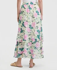 On 34th Women's Tiered Chiffon Pull-On Floral Maxi Skirt, Macy's Exclusive