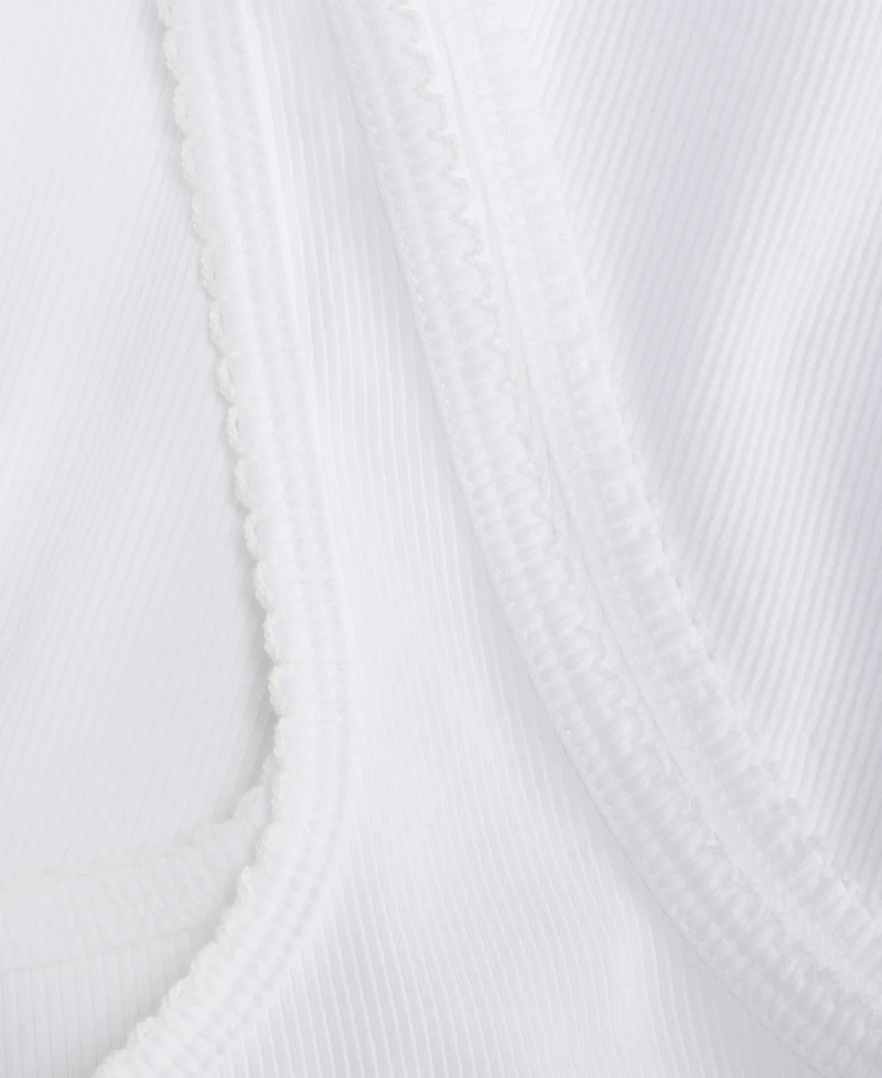 On 34th Women's Button-Down Contrast-Stitch Rib Tank Top, Macy's Exclusive