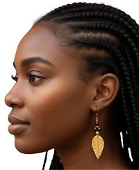 Kendi Amani Acacia Leaf Earrings