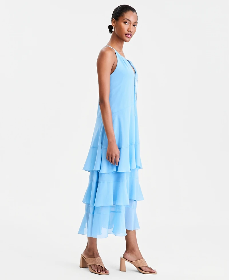 On 34th Women's Sleeveless Tiered Chiffon Maxi Dress, Macy's Exclusive