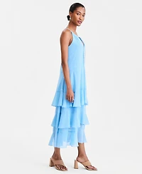 On 34th Women's Sleeveless Tiered Chiffon Maxi Dress, Macy's Exclusive
