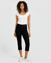 Style & Co Petite Slim Fit High-Rise Capri Jeans, Macy's Exclusive