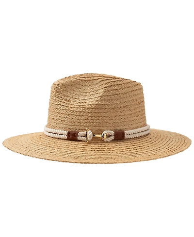 Lauren Ralph Lauren Braided Band Raffia Fedora Hat