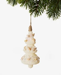 Holiday Lane Seaside Glass Shell Tree Ornament, Macy's Exclusive