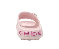 Bebe Little Girls Girls Eva Slide – Lightweight Comfy Slide Sandals with Fruit Charms