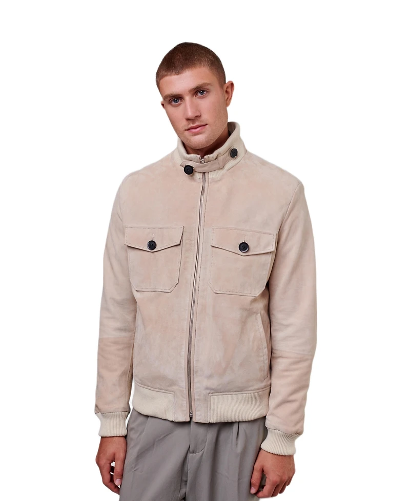 Furniq Uk Men's Suede Jacket