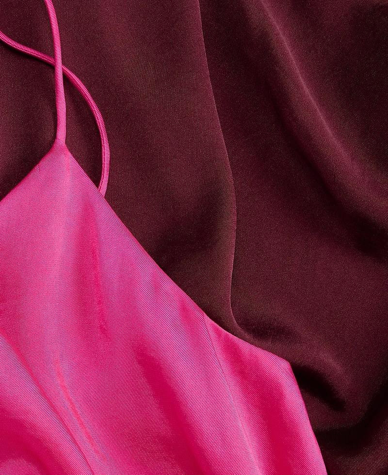 Women's Cowl-Neck Asymmetrical-Hem Mini Dress, Macy's Exclusive- Molly Rogers Capsule Collection