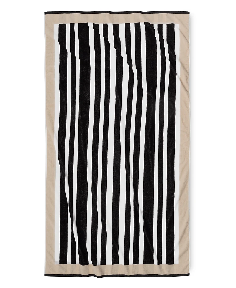 The Beach House Frame Stripe Cotton Towel, 40" x 70"