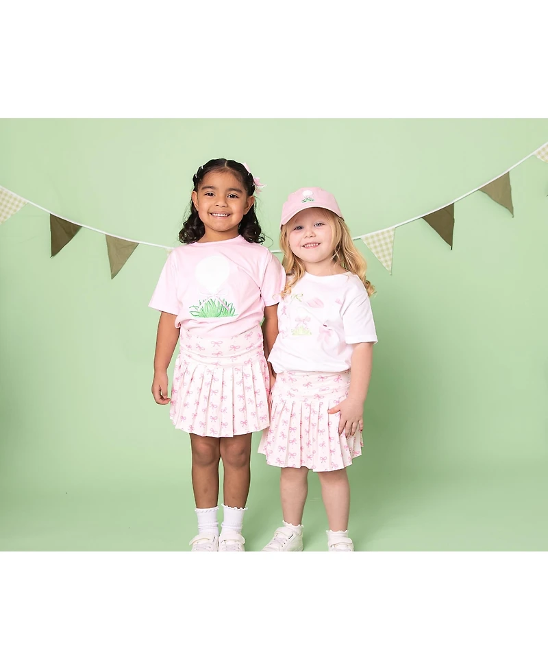 Sweet Wink Little and Big Girls Golf Tee Embroidered Lace Bow Headband