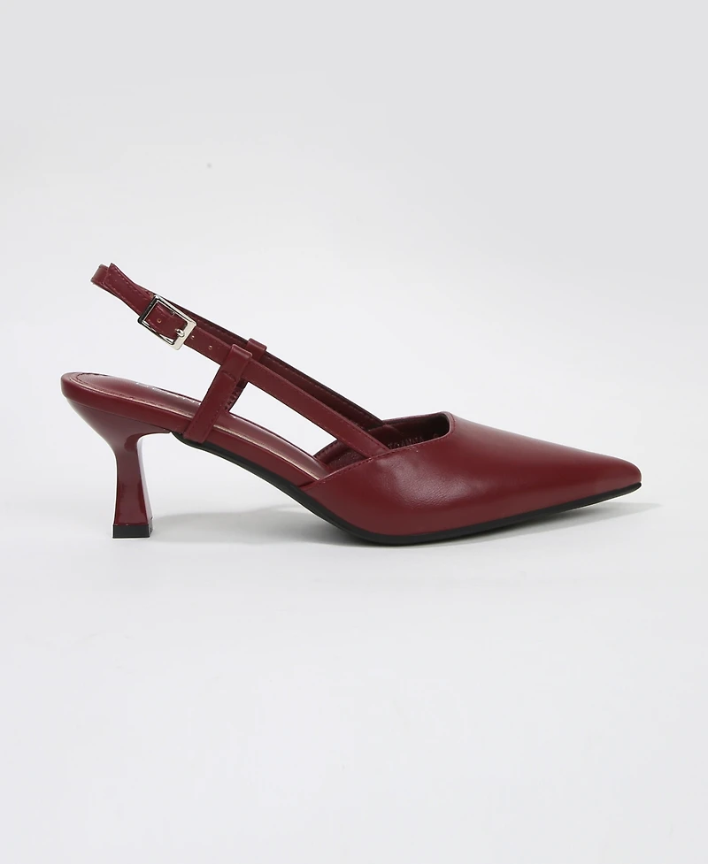 Berness Women's Joanna Slingback Kitten Heels