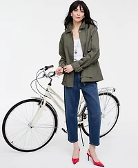 Women's Back Pocket Utility Jacket, Macy's Exclusive- Molly Rogers Capsule Collection