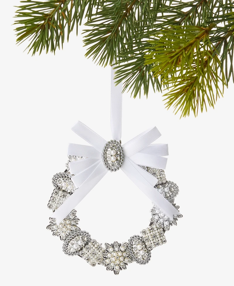 Holiday Lane Jeweled Classics Wreath Ornament, Macy's Exclusive
