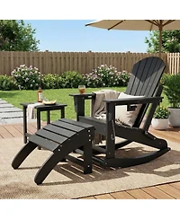 gaomon Hdpe Adirondack Ottoman Foot Rest, Weather Resistant Outdoor Footstool for Adirondack Chair