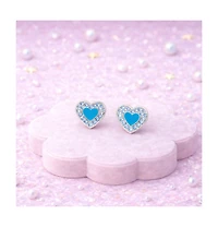 Chanteur Girls Heart Hypoallergenic Earrings with Surgical Titanium Screwbacks