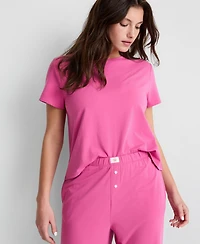 State of Day Women's Solid Short-Sleeve T-shirt and Pant Set, Macy's Exclusive