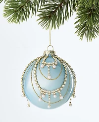 Holiday Lane Gilded Glamour Gems Ball Ornament, Macy's Exclusive