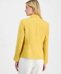 Kasper Women's Notch Collar One-Button Blazer