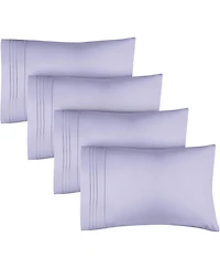Pillowcase Set of 4 Soft Double Brushed Microfiber