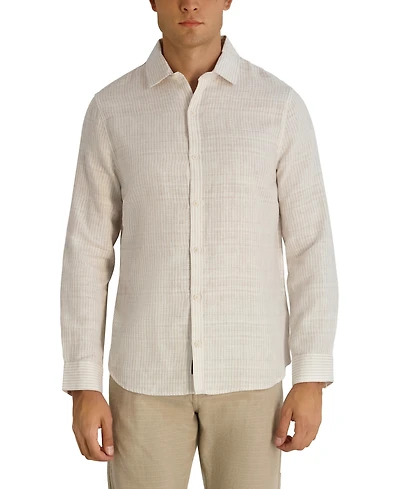 Karl Lagerfeld Paris Men's Long-Sleeve Regular-Fit Woven Shirt