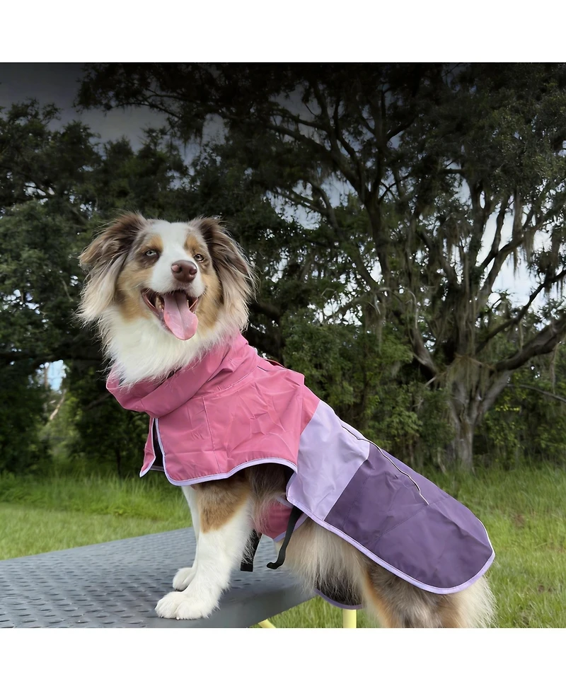 Aronkl Dog Raincoat - Waterproof, Windproof, Reflective, Breathable, Coverage