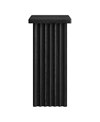 Hudson & Canal Bourne 22" Wide Square Fluted Side Table