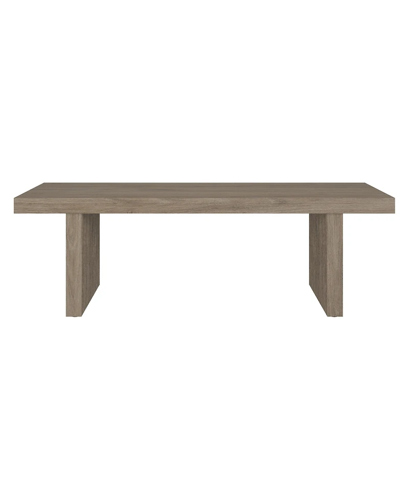 Hudson & Canal Soren 48" Wide Rectangular Fluted Coffee Table