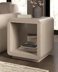 Hudson & Canal Lonni 20" Wide Square Side Table