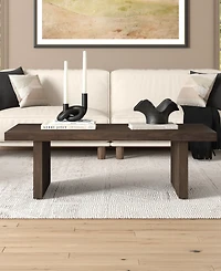 Hudson & Canal Soren 48" Wide Rectangular Fluted Coffee Table