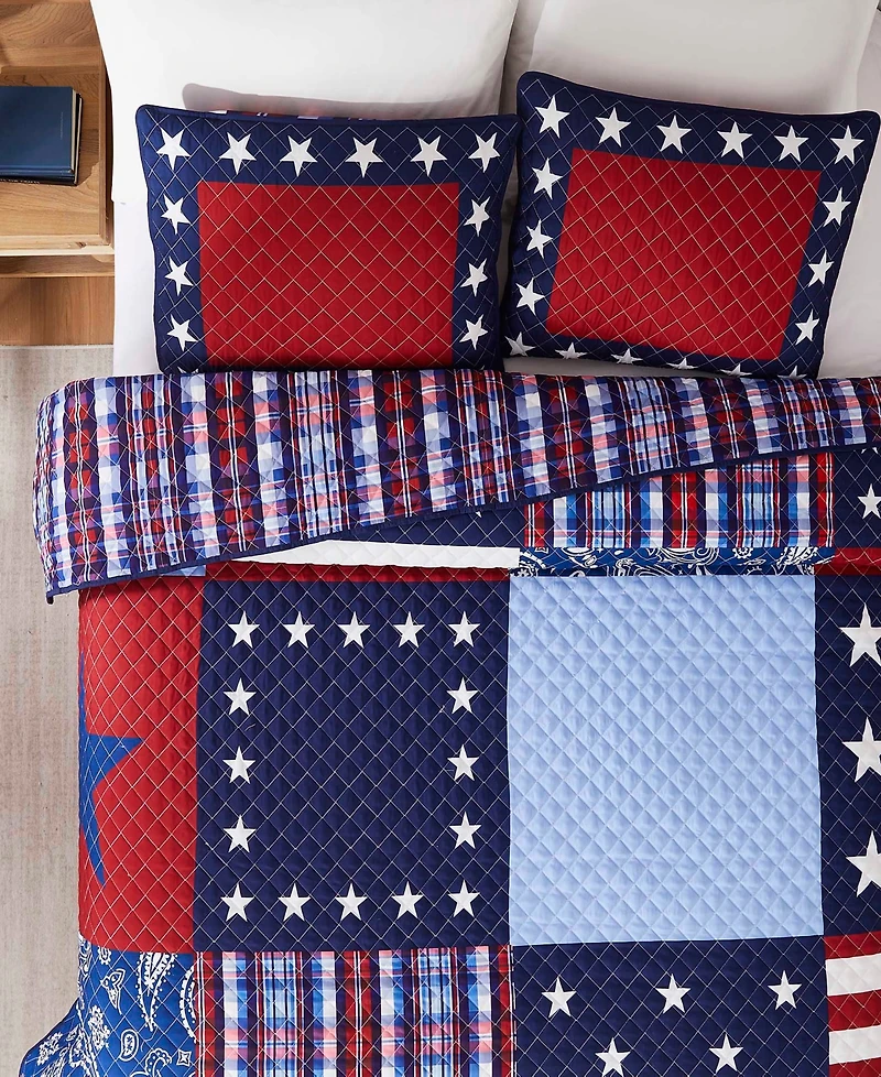 Avanti Americana Reversible 3-Pc. Quilt Set, King