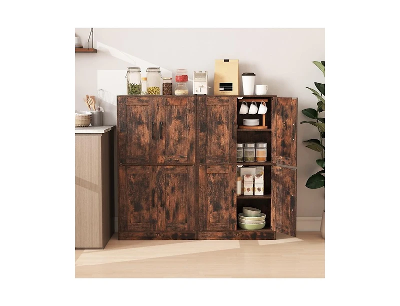 Slickblue 43.5 Inch Bathroom Storage Cabinet with Doors and Shelves