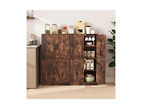 Slickblue 43.5 Inch Bathroom Storage Cabinet with Doors and Shelves