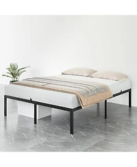 gaomon 14 Inch Bed Frame with Under Bed Storage, Heavy Duty Mattress Foundation, Easy Assembly, No Box Spring Needed, Platform Bed for Bedroom