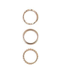 Rachel Rachel Roy 3 Piece Ring Set