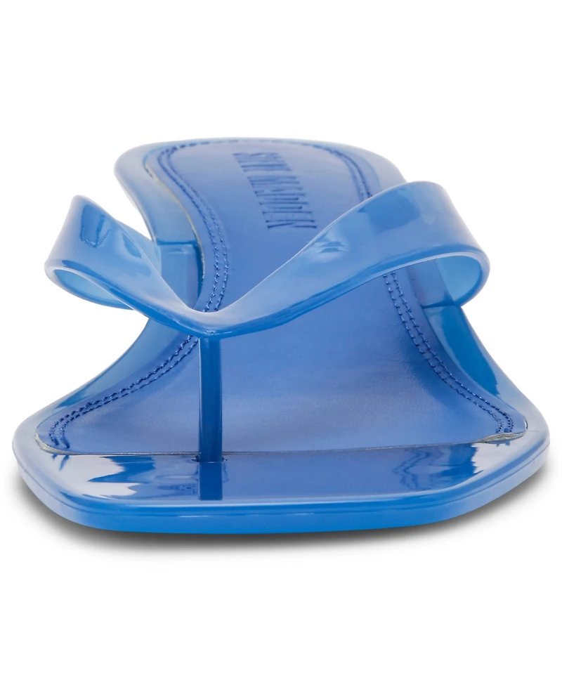 Steve Madden Women's Tracie-j Kitten-Heel Jelly Thong Sandals