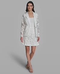 Karl Lagerfeld Paris Petite One-Button Blazer