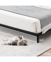 gaomon 6 Inch Low Bed Frame with Steel Slat Support, Low Profile Full Metal Platform Bed Frame No Box Spring Needed, Mattress Foundation