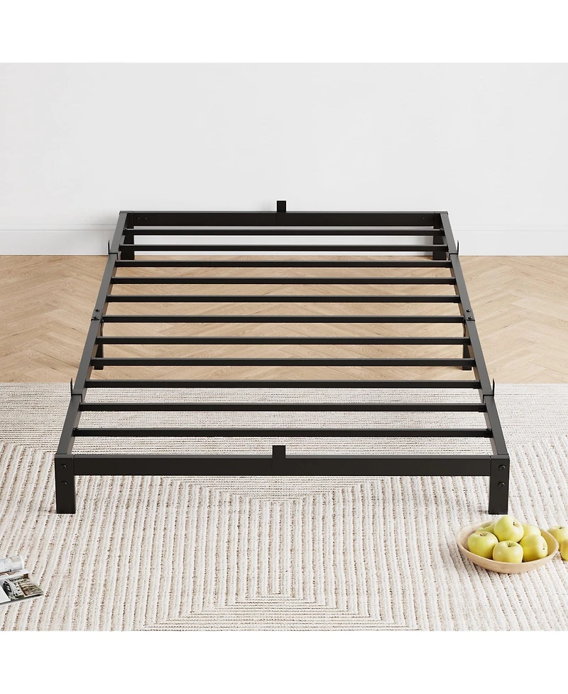 gaomon 6 Inch Twin Metal Platform Bed Frame Low-Profile No Box Spring 700 Lbs Load Capacity Easy Assembly Noiseless