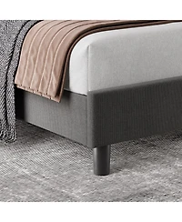 gaomon Bed Frame with Headboard-Strong Wooden Slats-Easy Assembly-No Box Spring Needed.