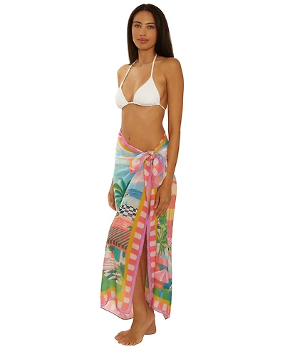 Becca Women's Miami Beach Swim Cover Up Sarong