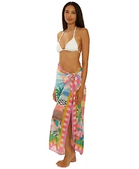 Becca Women's Miami Beach Swim Cover Up Sarong