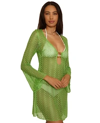 Becca Women's Crocheted Cover-Up Dress