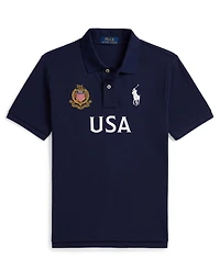 Polo Ralph Lauren Boys' 8-20 Usa Cotton Mesh Shirt