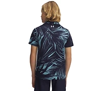Under Armour Boys' 6-20 Matchplay Printed Polo Two Button Pocket Shirt