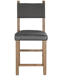 Macai 2-Pc. Faux Leather Counter Height Chair Set