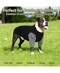 Aronkl 2 Pack Breathable Cotton Spandex Dog T-shirts for Year-Round Comfort