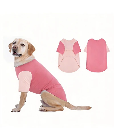 Aronkl 2 Pack Breathable Cotton Spandex Dog T-shirts for Year-Round Comfort